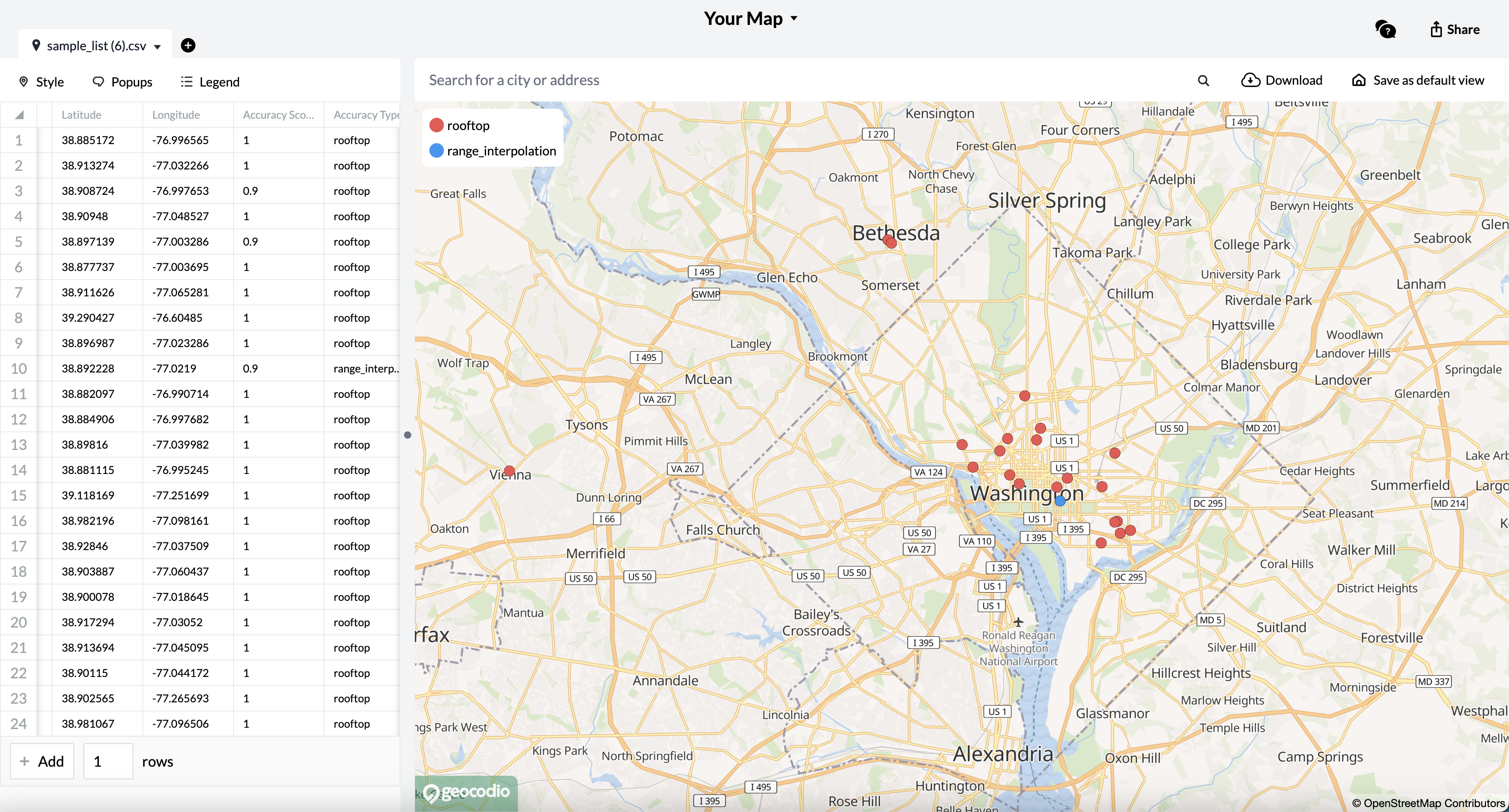 Turn Your Spreadsheet of Addresses Into a Map